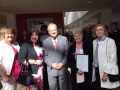 Pink Events team with Kevin Sharp, Deputy Lord Lieutenant of West Yorkshire